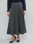 Classic Gri Beli Fermuarlı Pileli Etek 3