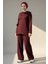 Bağcık Detay Tunik Pantolon Takım 2117 Bordo 5