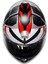 K6 S Karve Matt Black White Red Configuration Kapalı Motosiklet Kaskı Xl 6