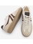Kadın Sneaker Bağcıklı Düz Taban Retro Spor Ayakkabı Norde Bej 8