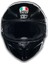 K1 S Mono Black Kapalı Motosiklet Kaskı - Parlak Siyah M 6