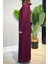 Kadın Jakar Kumaş Elbise 5305 Bordo 4