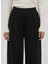 Pileli Bol Pantolon-Siyah 1