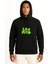 Kapüşonlu Super Moto Yeşil Göğüs Baskılı Unisex Sweatshirt 1