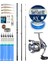 Yekoutdoor Profesyonel Olta Seti Shimano Kamış Alivio Surf T 425 Bx-G 4,25M 225G 3pc&okuma Safina Pro 8000 Olta Makinesi 1