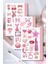 3'lü Pink Collection Sticker, Çıkartma, Ajanda, Günlük, Planlayıcı, Bullet Journal ,scrapbook 1