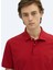 Kırmızı Düz Polo Yaka %100 Pamuk T-Shirt 5
