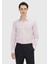 Pembe Regular Fit Dokuma Klasik %100 Pamuk Gömlek 2