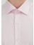 Pembe Regular Fit Dokuma Klasik %100 Pamuk Gömlek 5