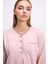 Arias Closet Gül Kurusu Modal Pamuklu Uzun Kollu Düğmeli 2'li Pijama Takımı 2