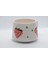 Çilek Desenli El Yapımı Seramik Kupa Kahve Çay Fincanı Kupa Mug 4
