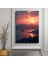 Tekli Dikey Kanvas Tablo Boğaz Köprüsü Gün Batımı Kuş Bakışı Manzara Şehir Manzara Tabloları Ev Ofis Salon Duvar Dekoru 1