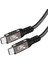 Siyah QG01 Type-C To Type-C Usb4 Pd Data Kablosu 240W 40GBPS 8K@60Hz 1.2 Metre 5