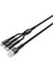 Siyah LC93 3 In 1 USB Kablo 1