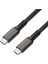 Siyah 2.jenerasyon Type-C To Type-C Usb3.2 Pd Data Kablosu 100W 20GBPS 4K@60Hz 0.2 Metre 6