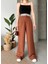 Flamlı Kahve Pantolon 4
