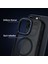Apple iPhone 12/12 Pro Kılıf Magsafe Wireless Şarj Özellikli Kamera Detaylı Mat Silikon Kapak 3