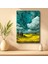 Tekli Dikey Kanvas Tablo Manzara Toskana Tarlaları Kıvrımlı Gökyüzü Van Gogh Manzara Tabloları Ev Ofis Salon Duvar Dekoru 1