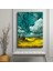 Tekli Dikey Kanvas Tablo Manzara Toskana Tarlaları Kıvrımlı Gökyüzü Van Gogh Manzara Tabloları Ev Ofis Salon Duvar Dekoru 2