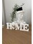 Home Yazılı Dekoratif Biblo Masaüstü Dekor - Beyaz 22 cm x 6 Cm. 1