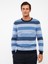 Yeni Sezon Bisiklet Yaka Uzun Kollu Çizgili Erkek Triko Kazak 1