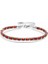 Kırmızı Jasper & Silver Hematit Taşlı Ayarlanabilir Çelik Zincir Erkek Bileklik 33512B10D4M5 1
