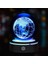 Dünya Tasarımlı Usb'li Dönen Cam Küre 1