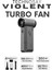 T7 Violent Turbo Jet Fan 130000RPM Ultra Güçlü Motor Güçlü Vakum 4000MAH Bataryalı Üflemeli 1