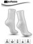 Uniseks Tenis Beyaz Spor Çorap 6'lı Set - Doğal Pamuk, Dikişsiz, Havlu Taban Soket Çorap 4