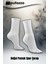 Uniseks Tenis Beyaz Spor Çorap 6'lı Set - Doğal Pamuk, Dikişsiz, Havlu Taban Soket Çorap 5