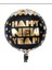 18” Yuvarlak Yılbaşı Happy New Year Folyo Balonu 2