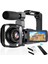 4K Vlog Dijital Video Kamera Wifi 48MP 16X Kaydedici Fotoğrafçılık 3.0"ıps Dokunmatik Ekran Mikrofon Çift Batarya 2