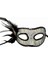Siyah Yandan Tüylü Pul Payet Maskesi 1