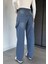 Kadın Bol Kesim Jean Kot Pantolon P-00019659 3