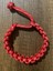 Kırmızı Üstü Beyaz Noktalı Paracord Bileklik 2