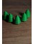 Mini Çam Ağaç Dekoru – 10’lu Set | 3 cm | Yeşil Veya Beyaz Renk 3