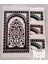 Osmanlı Çiçekli Mihrap Motif Akrilik Polyester Kadife Desenli Namazlık Seccade (110X70)CM 700 gr 1