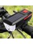 Mytechcat® Solar Enerjili USB ile Şarj Edilebilir Ledli Bisiklet Feneri Kornalı ve Su Geçirmez Far 3