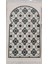 Islami Yıldızlı Çokgen Süsleme Motif Akrilik Polyester Kadife Desenli Namazlık Seccade (110X70)CM 700 gr 2