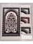 Osmanlı Çiçekli Mihrap Motif Akrilik Polyester Kadife Desenli Namazlık Seccade (110X70)CM 700 gr 1