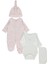 Organik Interlok Premature Tulum Set 4lü (Organıc Sleepy Sheepy) Pembe 1