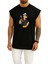 Oversize Temel Reis ve Ispanaklı Kola Göğüs Baskılı Atlet 1