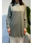 Ön Kısmı Fermuar Detay Tunik 10611 Haki 2