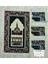 Islami Kubbe Motif Akrilik Polyester Kadife Desenli Namazlık Seccade (110X70)CM 700 gr 1