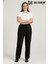 34-030 Kadın Modal Çımalı Bol Paça Cepli Eşofman Altı 1