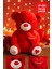 47 cm Kırmızı Peluş Ayıcık I Love You Kalpli Hediye Oyuncak Kırmızı 1