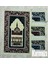 Islami Kubbe Motif Akrilik Polyester Kadife Desenli Namazlık Seccade (110X70)CM 700 gr 1