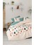 Cotton Box Puff Nakışlı Ranforce Çift Kişilik Nevresim Takımı Gaja Mint 1