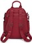 Barcelona Orta Boy Çok Cepli Omuz Askılı Spor ve Günlük Kadın Sırt Çantası Bordo 3