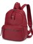 Barcelona Orta Boy Çok Cepli Yumuşak Tasarım Spor ve Günlük Kadın Sırt Çantası Bordo 1
